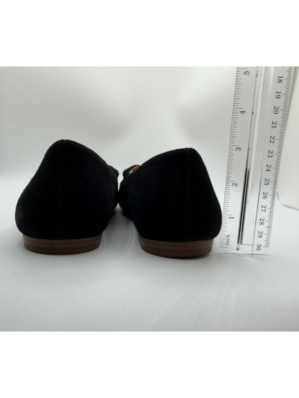 Crown Vintage Sillani Mary Jane Flats Women Size 7.5M Black Leather Preppy - Picture 11 of 13